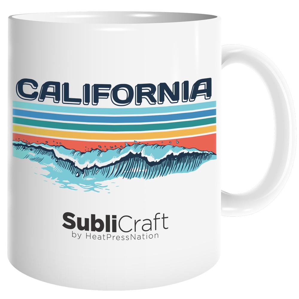 HPN SubliCraft 11 oz. Sublimation Porcelain Mug - 36 per Case - HeatPressNation