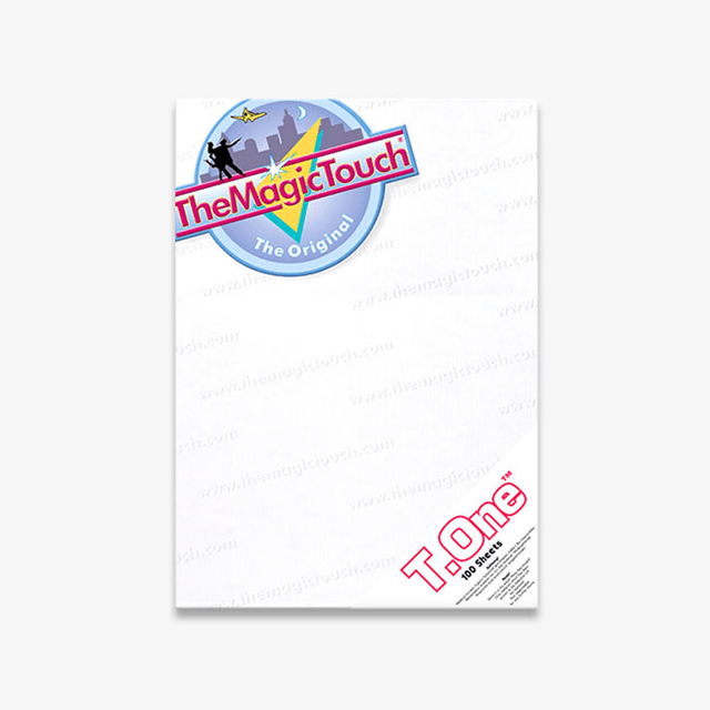 TheMagicTouch T.One Weedless Laser Transfer Paper for Light Garments - 50 Sheets - HeatPressNation