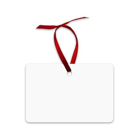 Unisub 2" x 3" Landscape Rectangle Sublimation Aluminum Ornament - HeatPressNation