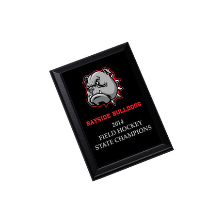 Unisub 5" x 7" Black Sublimation MDF Plaque with Ogee Edge - HeatPressNation